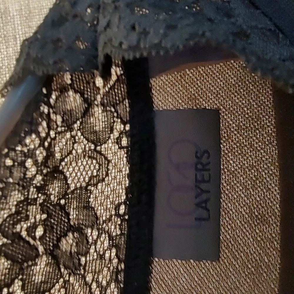 LOGO by Lori Goldstein Gray Blouse with Long Sleeves - Picture 2 of 2